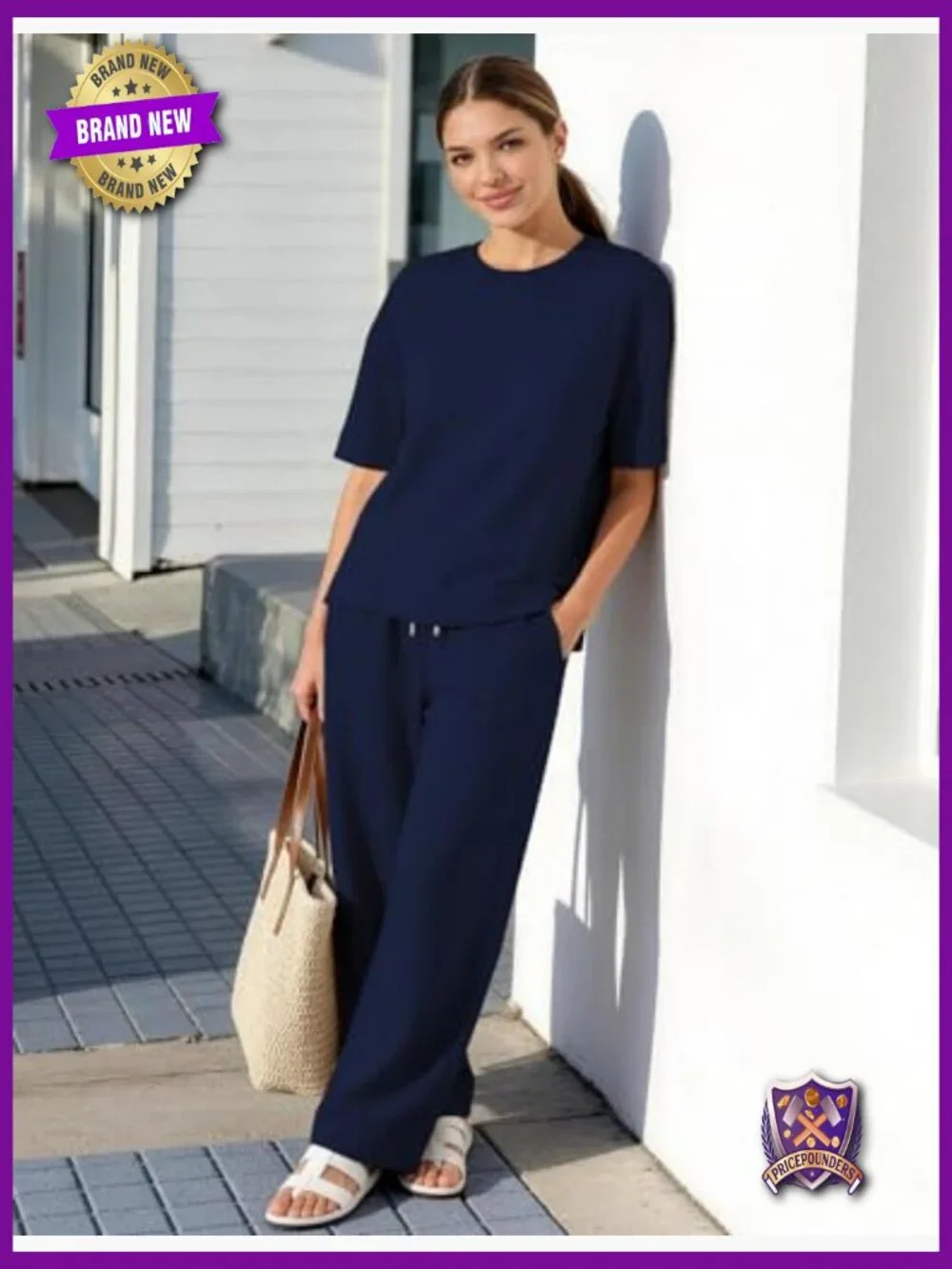 2 Piece Lounge Set Sweatsuit Women's Casual Summer Matching Pants Outfit
